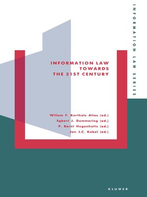 cover image of Information Law Towards the 21st Century